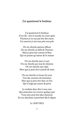 J'ai questionné