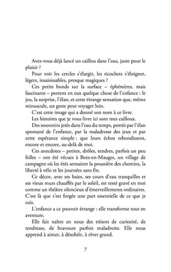 Des cailloux pour des ricochets