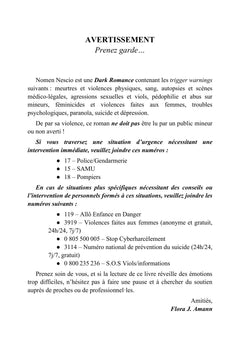 Nomen Nescio - Tome I : Lettres d'adieux