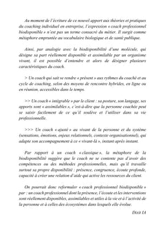Le coach biodisponible - Nouvelles en executive coaching