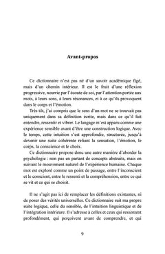 Dictionnaire sensible des états intérieurs