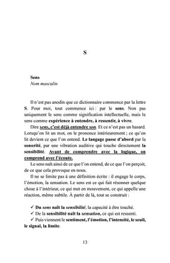 Dictionnaire sensible des états intérieurs