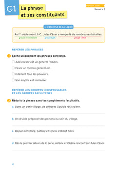 En route pour le Français - CM - Cahier de grammaire-orthographe - Parcours jaune - Ed. 2026