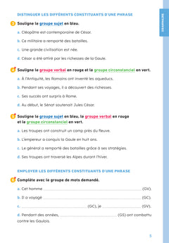 En route pour le Français - CM - Cahier de grammaire-orthographe - Parcours jaune - Ed. 2026