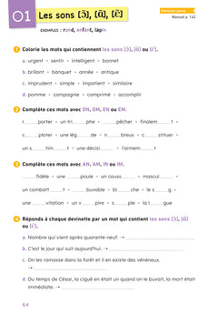 En route pour le Français - CM - Cahier de grammaire-orthographe - Parcours jaune - Ed. 2026