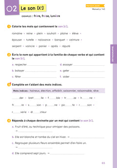 En route pour le Français - CM - Cahier de grammaire-orthographe - Parcours jaune - Ed. 2026