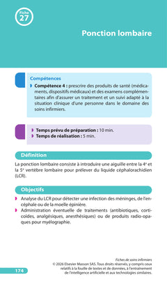 Fiches de soins infirmiers