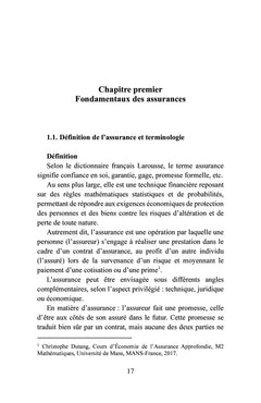 Fondamentaux des assurances et banque