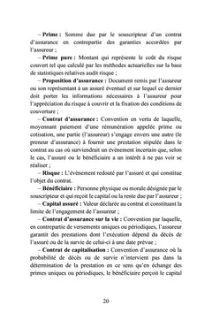 Fondamentaux des assurances et banque