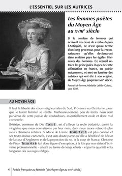 BiblioLycée - Poésie française au féminin du Moyen Âge au XVIIIe siècle