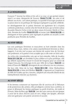 BiblioLycée - Poésie française au féminin du Moyen Âge au XVIIIe siècle