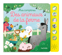Mes comptines des animaux de la ferme - livre sonore à boitier