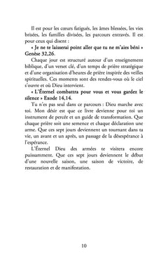7 jours pour renverser les situations désespérées