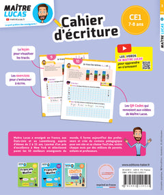 Cahier d'écriture Maître Lucas - CE1
