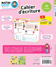Cahier d'écriture Maître Lucas - GS