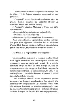 Le retour de Machiavel