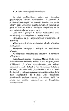 Le retour de Machiavel