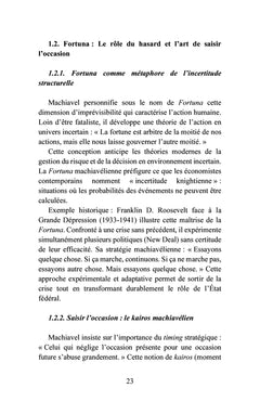 Le retour de Machiavel