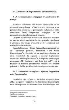 Le retour de Machiavel