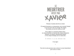 Le meurtrier n'est pas Xavier