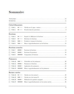 Cahier de calcul en maths Seconde
