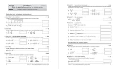 Cahier de calcul en maths Seconde
