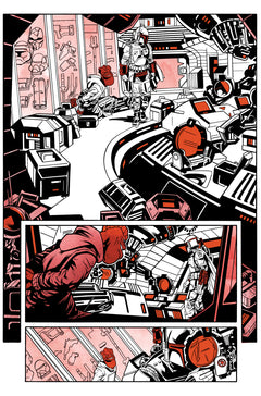 Star Wars : Boba Fett Black White & Red