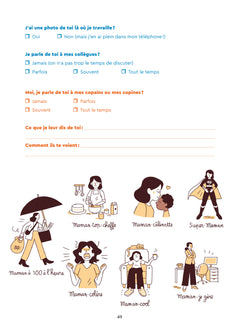 Mon cahier complice à remplir avec ma maman