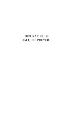Fiche de lecture Paroles de Prévert
