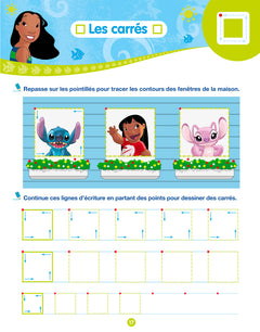 Disney -  Stitch - Mon cahier effaçable - Mes premiers tracés, formes et dessins (2-6 ans)