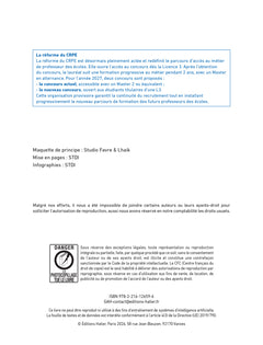 Hatier CRPE - Fiches de Français - Epreuve écrite d'admissibilité - 2027 - L3 et M2