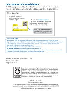 Hatier CRPE - Fiches de Maths - Epreuve écrite d'admissibilité - 2027 - L3 et M2