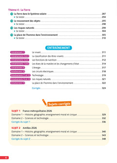 Objectif CRPE 2027-2028 - Histoire Géographie EMC, Sciences et technologie - Épreuve écrite - L3