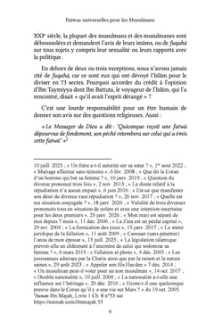 Fatwas universelles pour les Musulmans et les Musulmanes du XXIe siècle