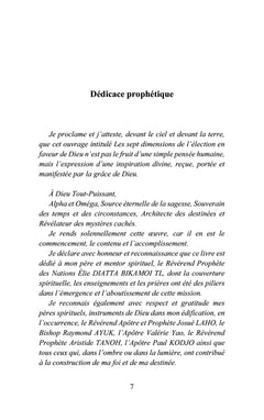 Les sept dimensions de l'élection divine