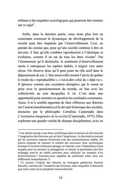 Émerveillement et société