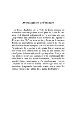 Je croyais que l'école ne voulait pas de moi