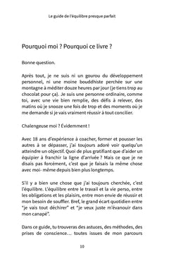 Le guide de l'équilibre presque parfait