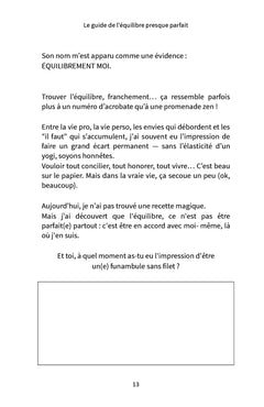 Le guide de l'équilibre presque parfait