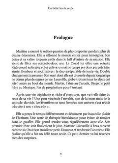Un bébé toute seule
