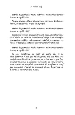 Je suis un loup