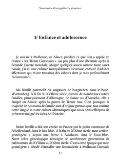 Souvenirs d'un pédiatre alsacien
