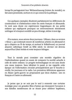 Souvenirs d'un pédiatre alsacien