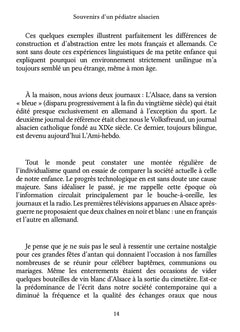 Souvenirs d'un pédiatre alsacien