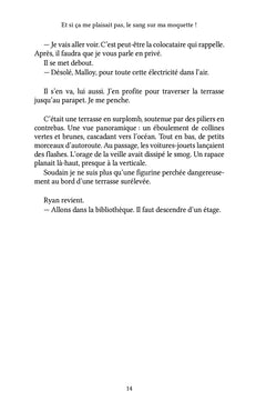 Et si ça me plaisait pas, le sang sur ma moquette !