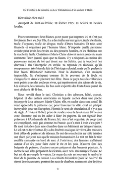 De l'ombre à la lumière ou Les Tribulations d'un enfant d'Haïti