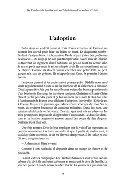 De l'ombre à la lumière ou Les Tribulations d'un enfant d'Haïti