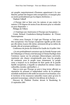 Notre Faux Ami l'Amérique - Pour une Alliance avec la Russie