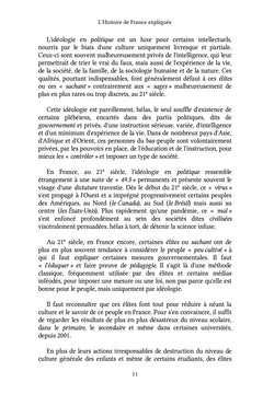 L'Histoire de France expliquée. Conséquences à ce jour.