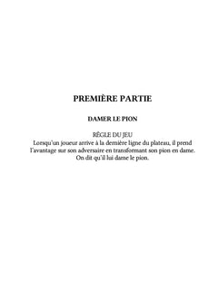 Un jeu de Dame